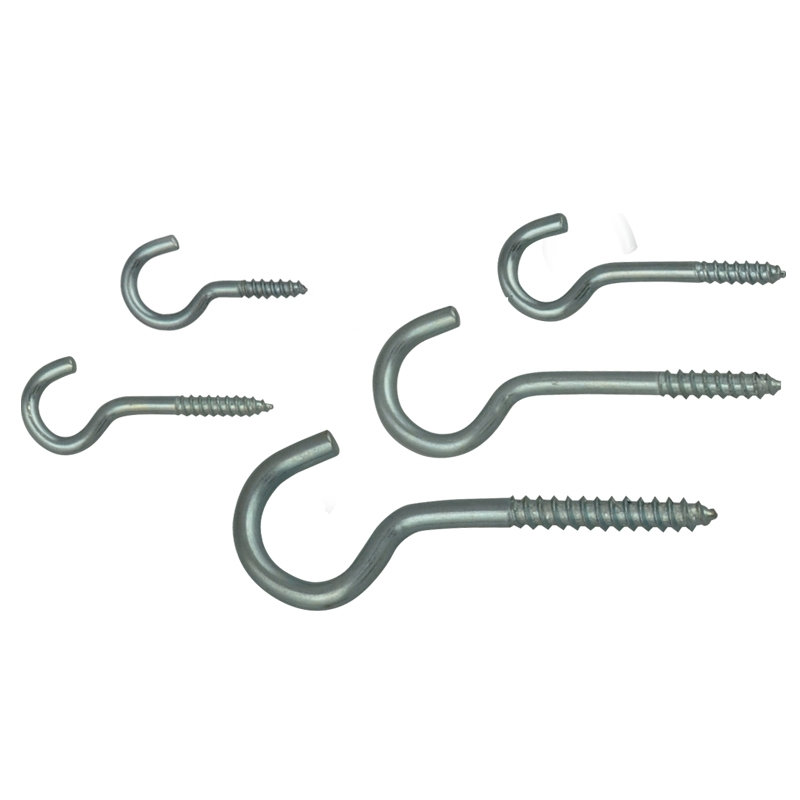 Screw (fasteners) Screw Hook (cup Hook) Fastener Hardware Premium Hardware for Door Cabinet Window Furniture and Interior Use